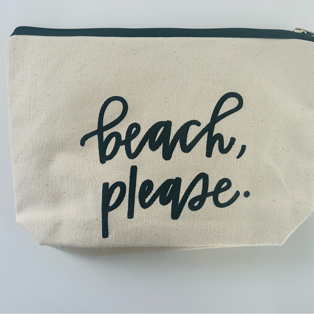 Beach Please Makeup Bag new